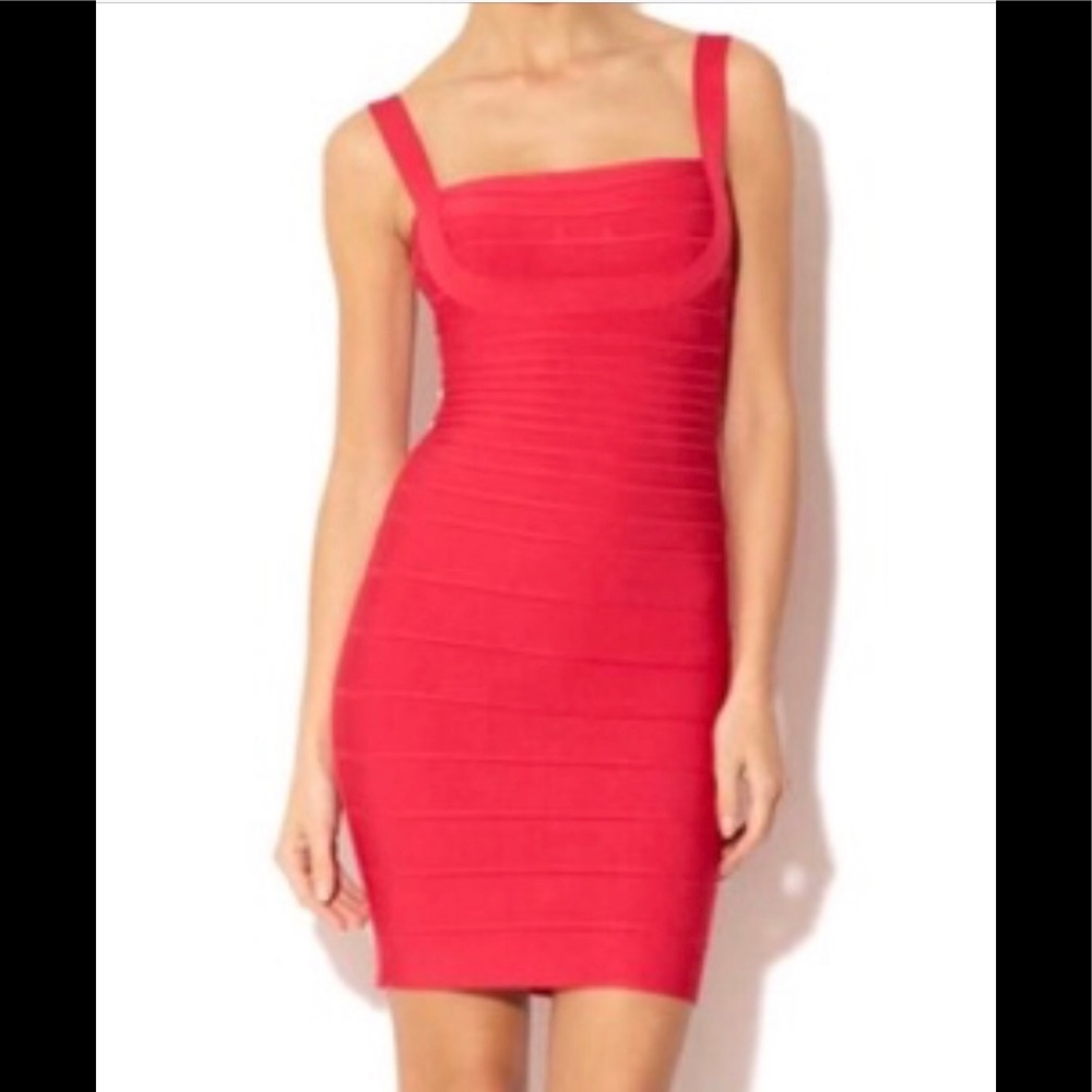 HERVE LEGER RED Bandage Dress